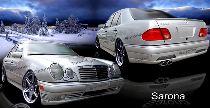 Custom Mercedes E Class Body Kit  Sedan (1996 - 1999) - $1399.00 (Manufacturer Sarona, Part #MB-005-KT)